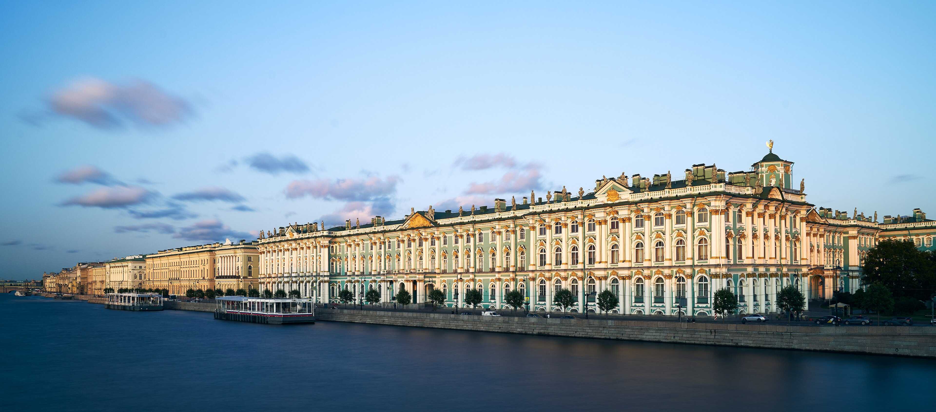 The State Hermitage Museum and the Winter Palace on Palace Square, St. Petersburg